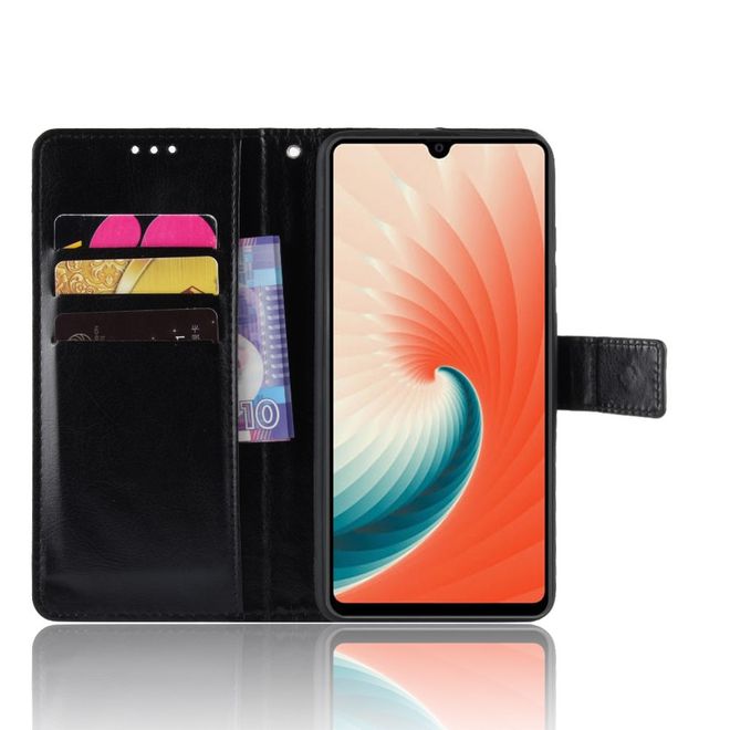Huawei Mate 20 X / Mate 20 X 5G Handyhülle - Crazy Horse IV Leder Bookcover Series - schwarz