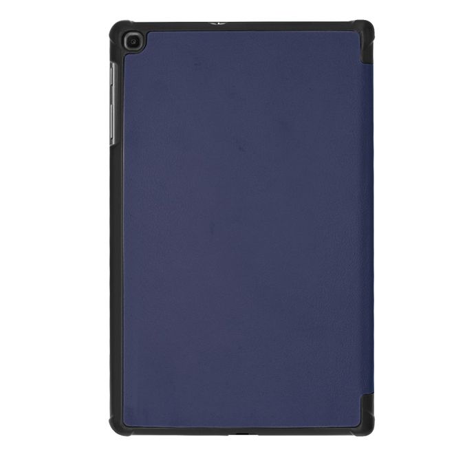 Samsung Galaxy Tab A 10.1 (2019) Hülle - Dreifach faltbares Leder Case - dunkelblau