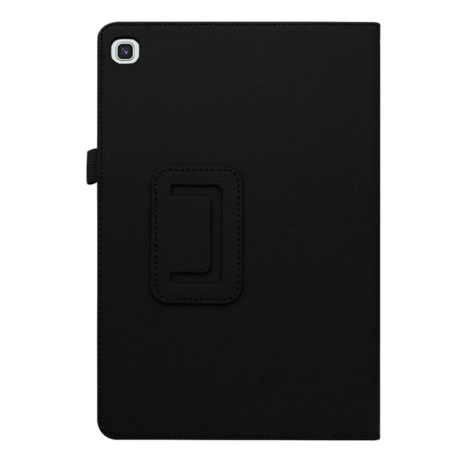 Samsung Galaxy Tab A 10.1 (2019) Hülle - Leder Case mit Litchitextur - schwarz