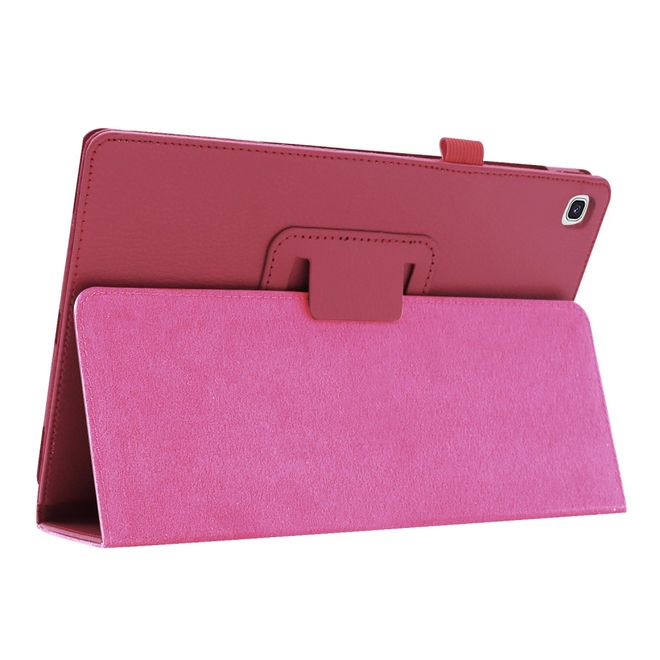 Samsung Galaxy Tab A 10.1 (2019) Hülle - Leder Case mit Litchitextur - rosa
