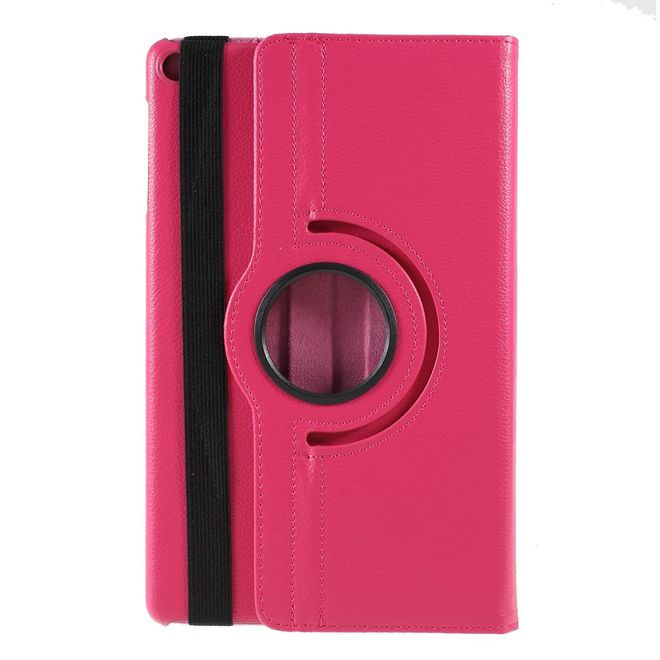 Samsung Galaxy Tab A 10.1 (2019) Hülle - 360° rotierbares Case aus Leder - rosa