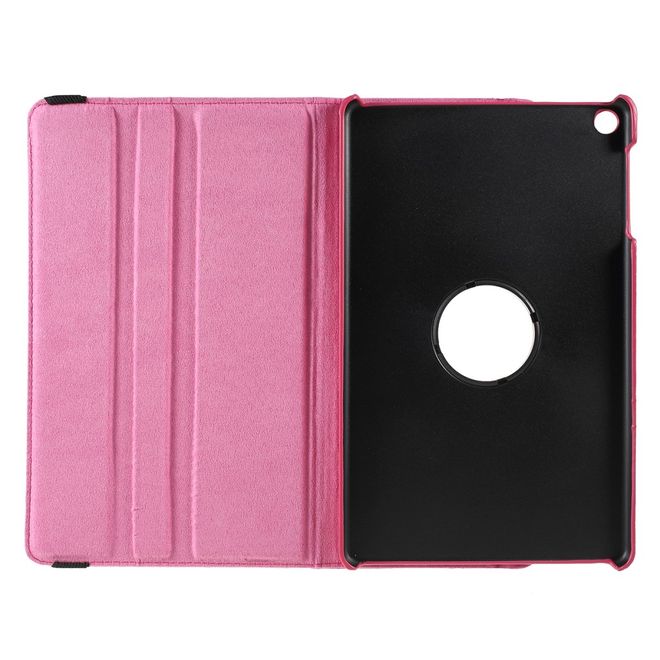 Samsung Galaxy Tab A 10.1 (2019) Hülle - 360° rotierbares Case aus Leder - rosa