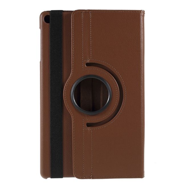 Samsung Galaxy Tab A 10.1 (2019) Hülle - 360° rotierbares Case aus Leder - braun
