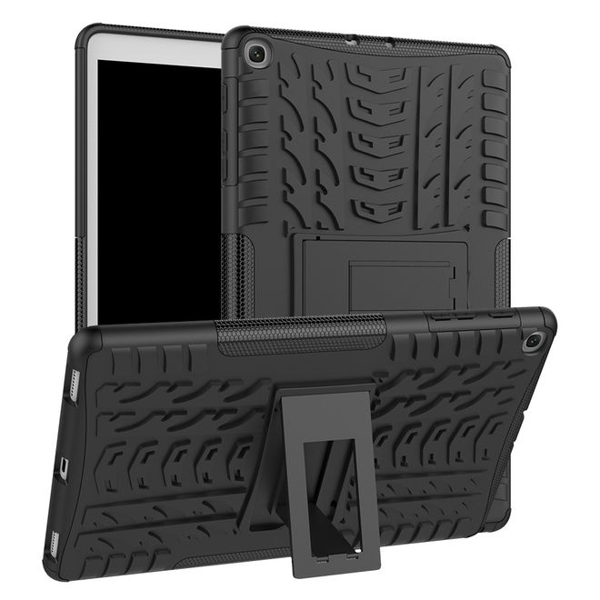 Samsung Galaxy Tab A 10.1 (2019) Hülle - Robustes Plastik Hardcase - schwarz