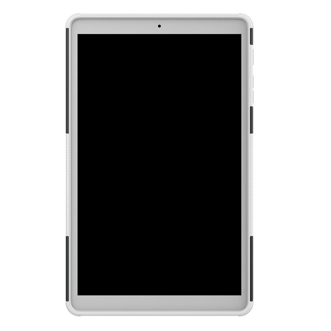 Samsung Galaxy Tab A 10.1 (2019) Hülle - Robustes Plastik Hardcase - weiss