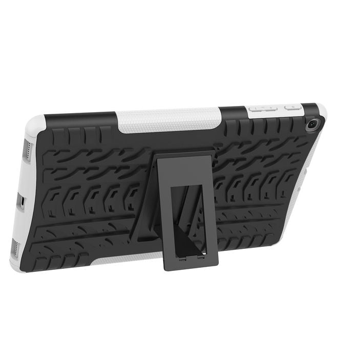 Samsung Galaxy Tab A 10.1 (2019) Hülle - Robustes Plastik Hardcase - weiss