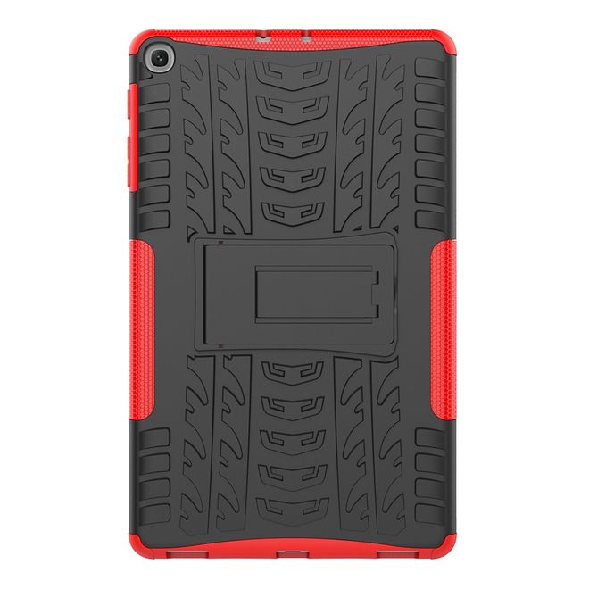 Samsung Galaxy Tab A 10.1 (2019) Hülle - Robustes Plastik Hardcase - rot