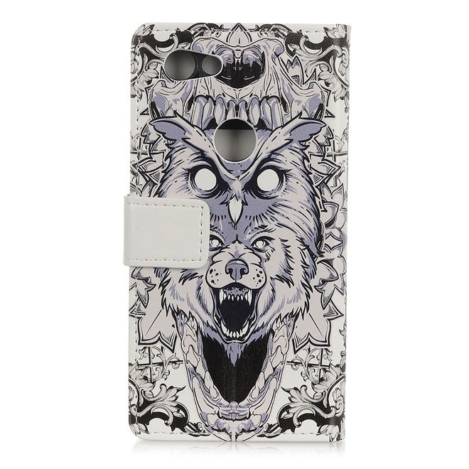 Google Pixel 3a Handyhülle - Leder Bookcover Image II Series - abstrakte Eule