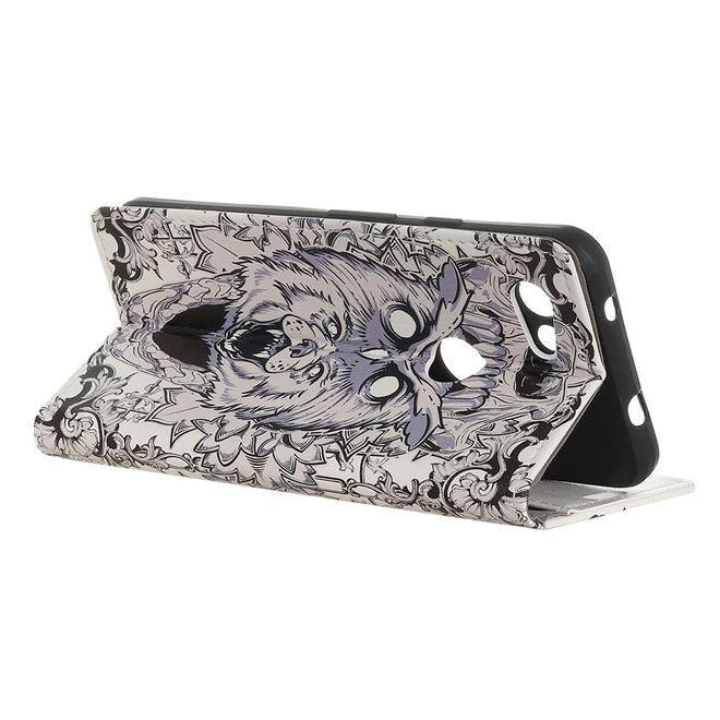 Google Pixel 3a XL Handyhülle - Leder Bookcover Image II Series - abstrakte Eule