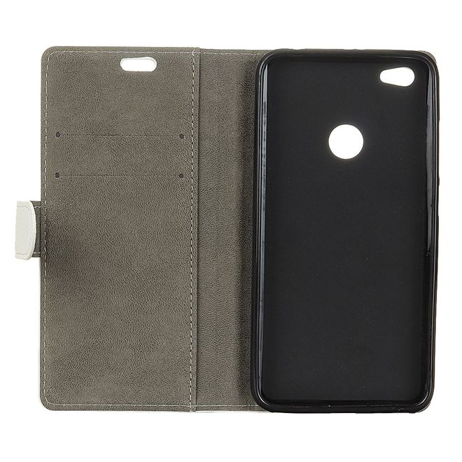Google Pixel 3a XL Handy Hülle - Classic III Leder Bookcover Series - weiss
