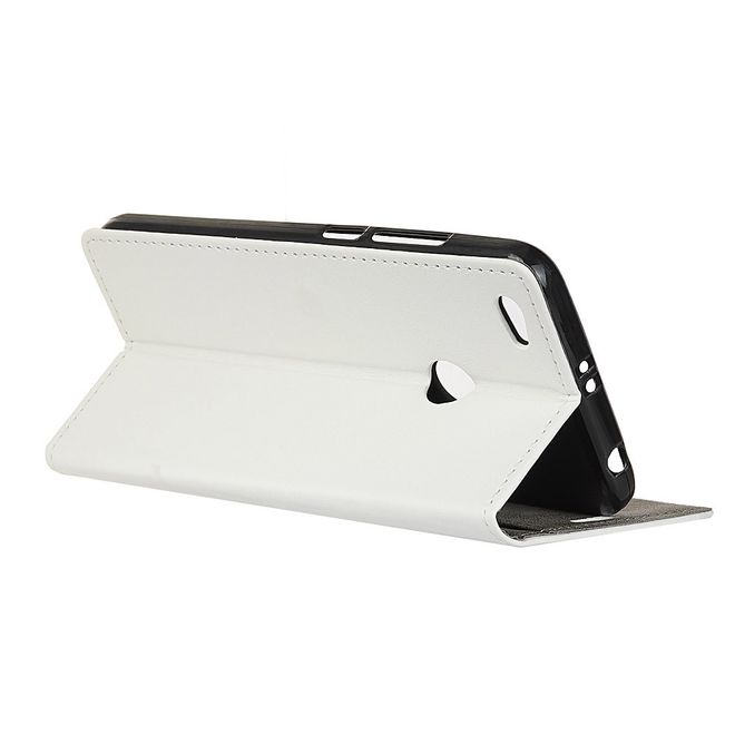 Google Pixel 3a XL Handy Hülle - Classic III Leder Bookcover Series - weiss