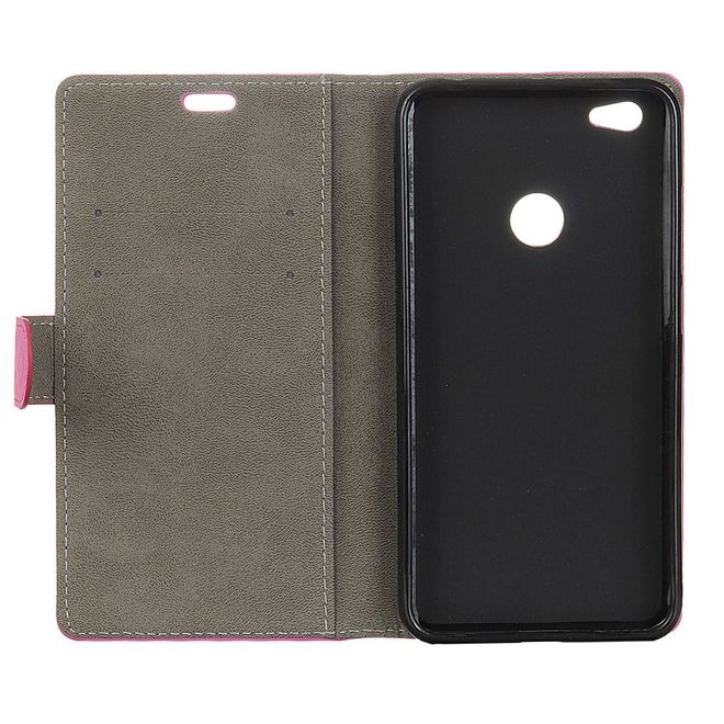 Google Pixel 3a XL Handy Hülle - Classic III Leder Bookcover Series - rosa