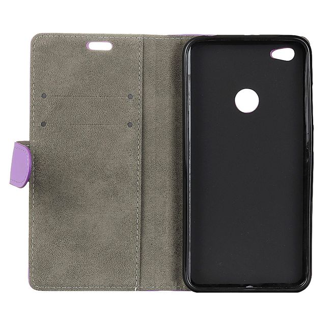 Google Pixel 3a XL Handy Hülle - Classic III Leder Bookcover Series - purpur