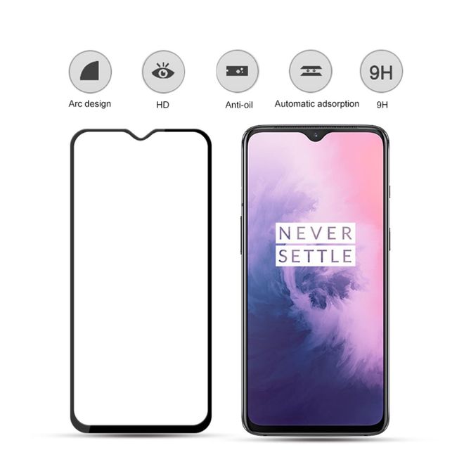 Amorus - OnePlus 7 Schutzglas Displayschutz - Panzer Glas - transparent