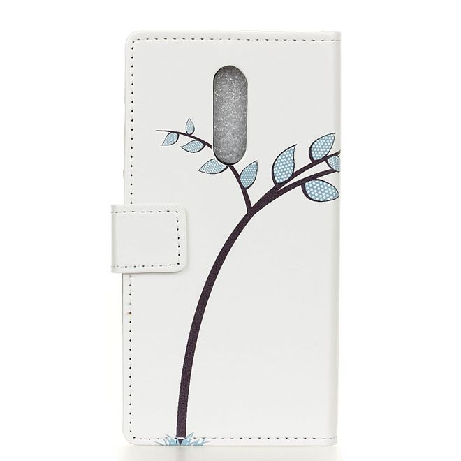 OnePlus 7 Handyhülle - Leder Bookcover Image II Series - Eulen auf einem Ast