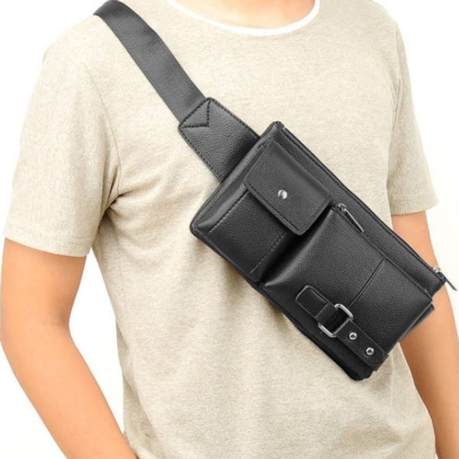 Universelle Brusttasche für Smartphones für Smartphones, Phablets & Tablets - Grösse L (26 x 15 x 5 cm) - schwarz