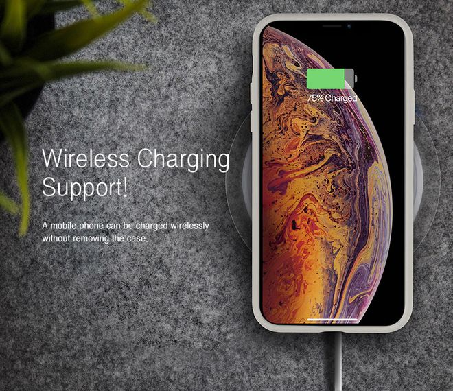 Goospery - iPhone 8 Plus/7 Plus Handyhülle - Case aus Silikon - Silicone Case Series - grau