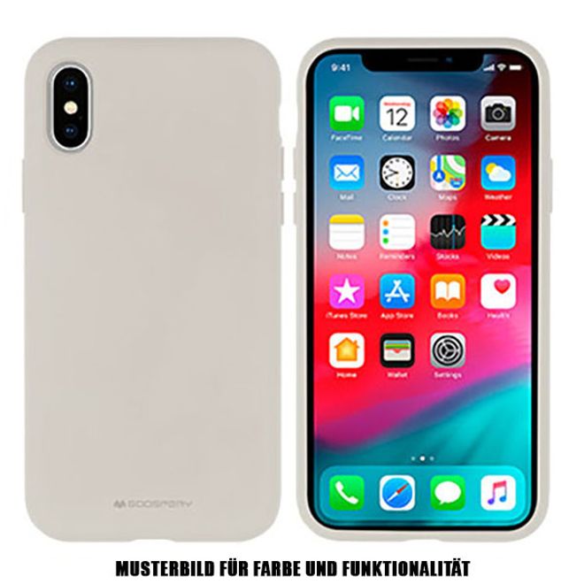 Goospery - Samsung Galaxy S9 Handyhülle - Case aus Silikon - Silicone Case Series - hellgrau