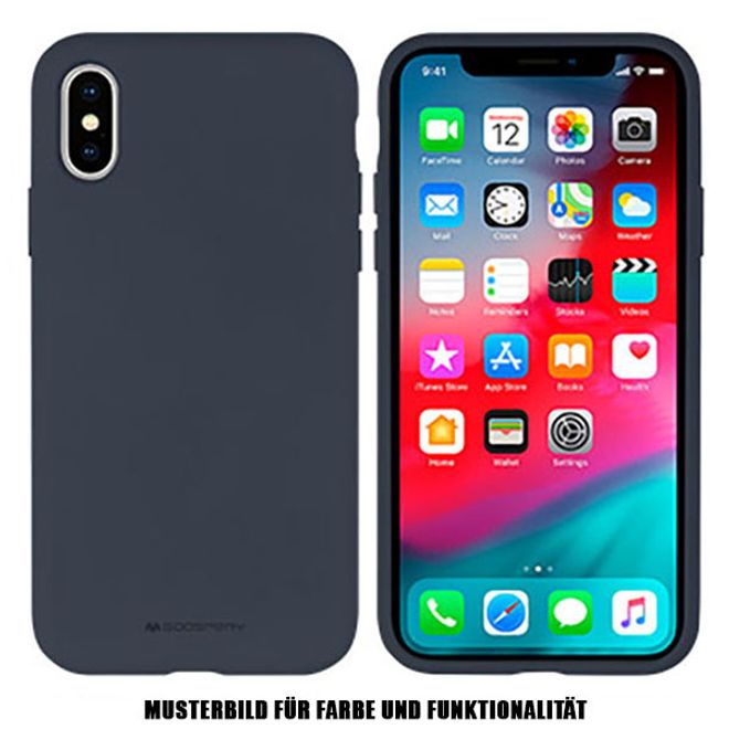 Goospery - Samsung Galaxy S10 Plus Handyhülle - Case aus Silikon - Silicone Case Series - blau