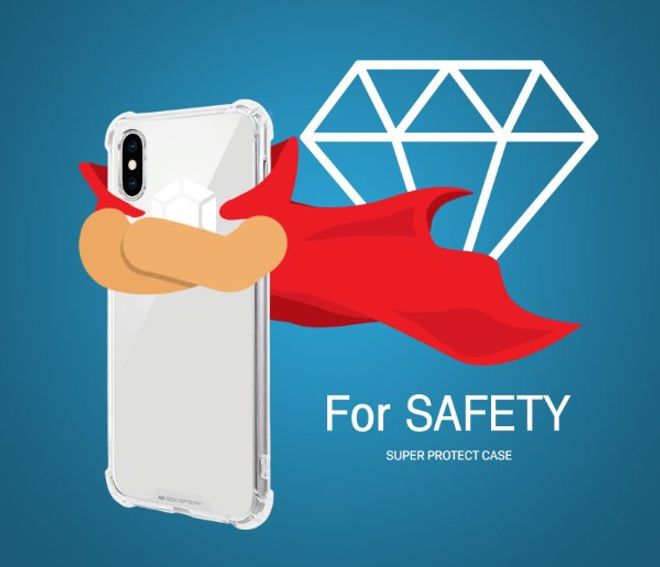 Goospery - Samsung Galaxy S8 Plus Handyhülle - Solides Plastik Case - Super Protect Series - transparent