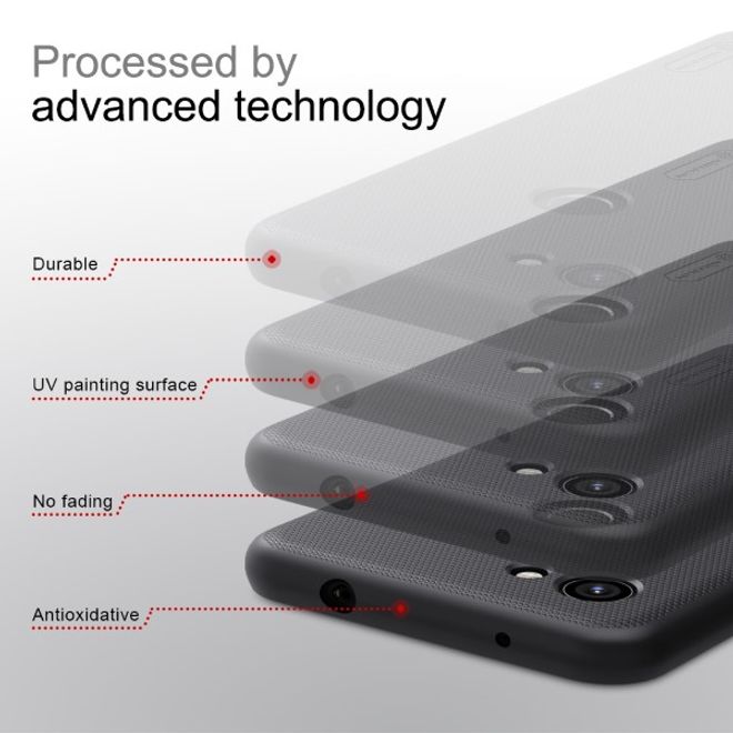 Nillkin - Google Pixel 3a XL Hülle - Plastik Case - Super Frosted Shield Series - rot