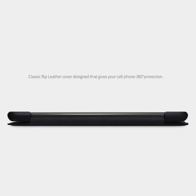 Nillkin - OnePlus 7 Hülle - Leder Book Case - Qin Series - braun