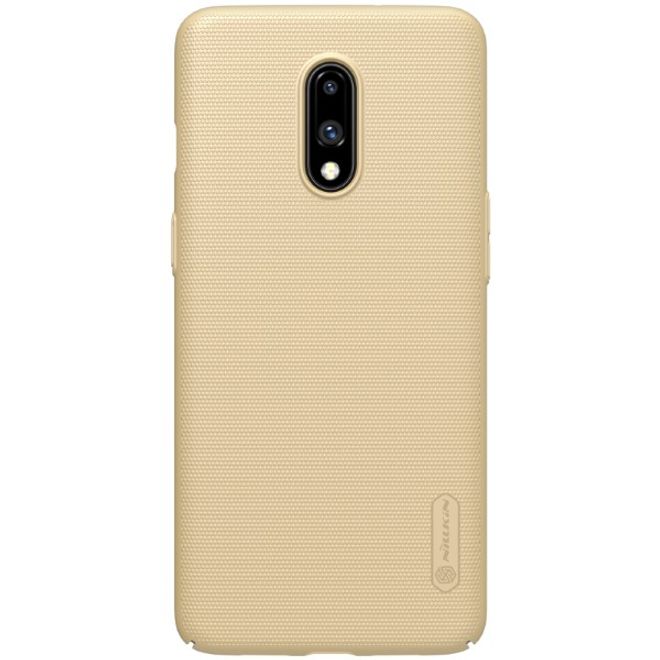Nillkin - OnePlus 7 Hülle - Plastik Case - Super Frosted Shield Series - gold