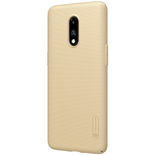 Nillkin - OnePlus 7 Hülle - Plastik Case - Super Frosted Shield Series - gold