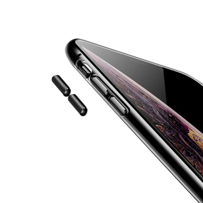 Baseus - iPhone XS / X Hülle - Softcase mit Armbändel - schwarz