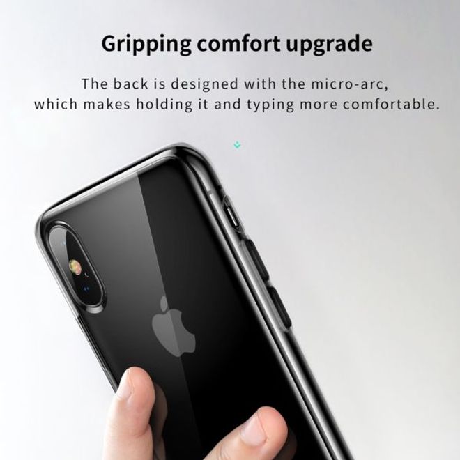 Baseus - iPhone XS / X Hülle - Softcase mit Armbändel - schwarz