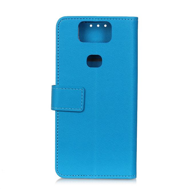 Asus Zenfone 6 (ZS630KL) Handy Hülle - Classic III Leder Bookcover Series - blau