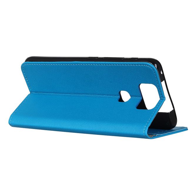Asus Zenfone 6 (ZS630KL) Handy Hülle - Classic III Leder Bookcover Series - blau