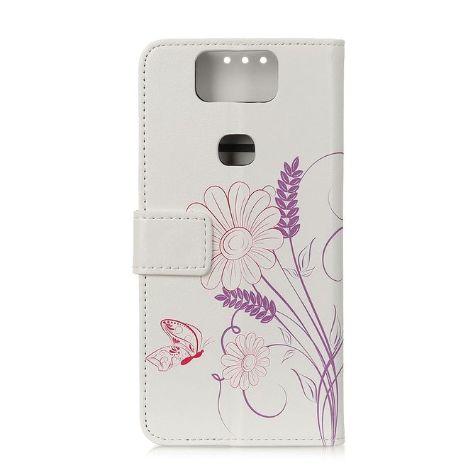 Asus Zenfone 6 (ZS630KL) Handyhülle - Leder Bookcover Image II Series - schlichte Blumen