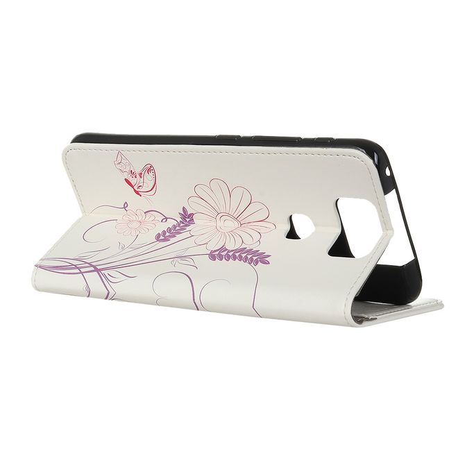 Asus Zenfone 6 (ZS630KL) Handyhülle - Leder Bookcover Image II Series - schlichte Blumen