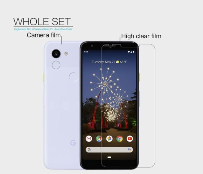 Nillkin - Google Pixel 3a XL Schutzfolie - Super Clear Whole Set Series