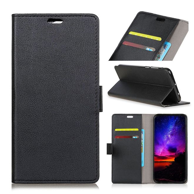 Xiaomi Mi Play Handy Hülle - Classic III Leder Bookcover Series - schwarz