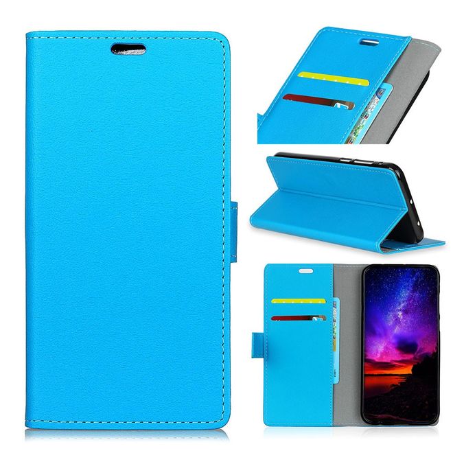Xiaomi Mi Play Handy Hülle - Classic III Leder Bookcover Series - blau