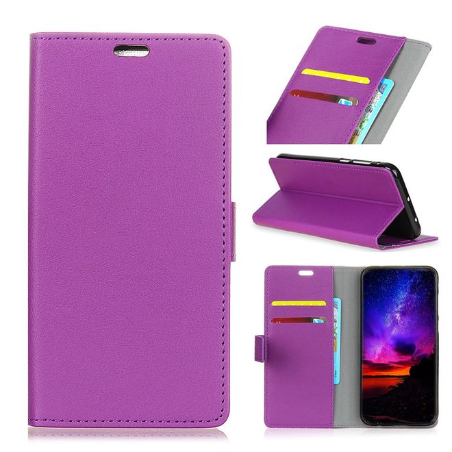 Xiaomi Mi Play Handy Hülle - Classic III Leder Bookcover Series - purpur