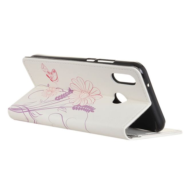 Xiaomi Mi Play Handyhülle - Leder Bookcover Image II Series - schlichte Blumen