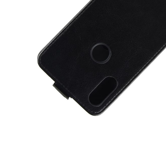 Xiaomi Mi Play Handyhülle - Crazy Horse Leder Flipcase - vertikal - schwarz