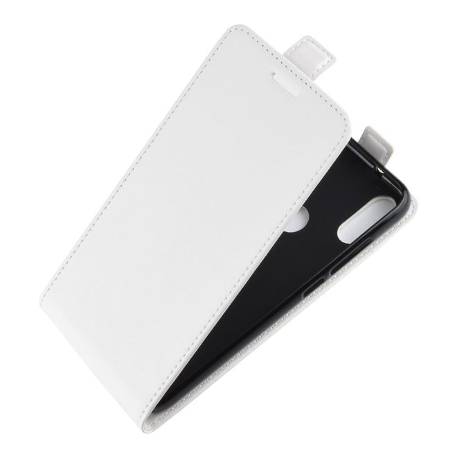 Xiaomi Mi Play Handyhülle - Crazy Horse Leder Flipcase - vertikal - weiss