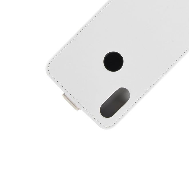 Xiaomi Mi Play Handyhülle - Crazy Horse Leder Flipcase - vertikal - weiss