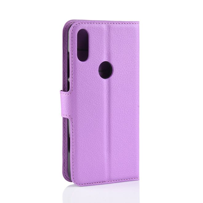 Xiaomi Mi Play Handy Hülle - Litchi Leder Bookcover Series - purpur