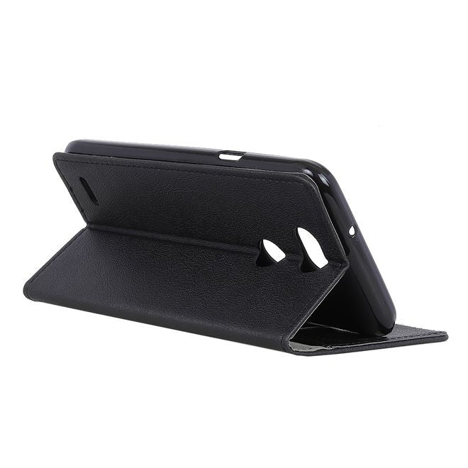 LG X Power 3 Handy Hülle - Classic III Leder Bookcover Series - schwarz