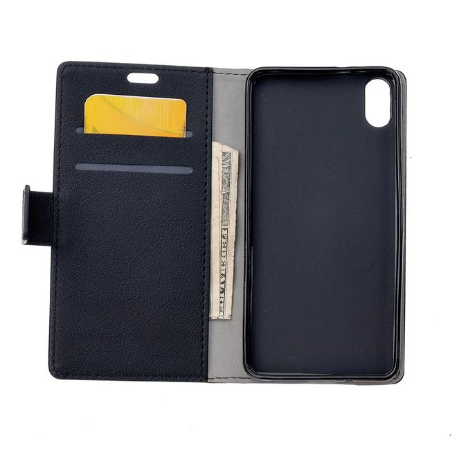 Xiaomi Mi 8 Pro Handy Hülle - Classic III Leder Bookcover Series - schwarz
