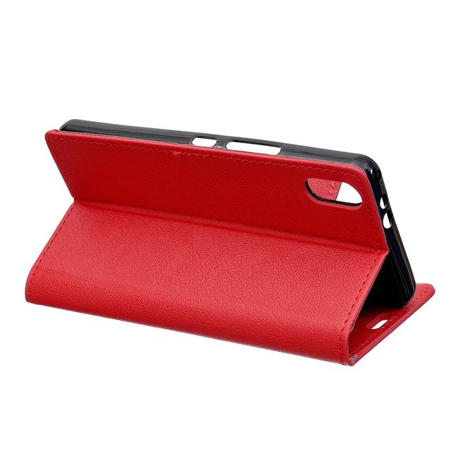 Xiaomi Mi 8 Pro Handy Hülle - Classic III Leder Bookcover Series - rot