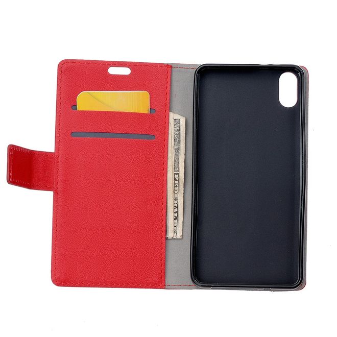 Xiaomi Mi 8 Pro Handy Hülle - Classic III Leder Bookcover Series - rot
