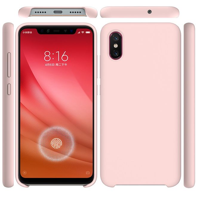 Xiaomi Mi 8 Pro Handy Hülle - Case aus Silikon - pink