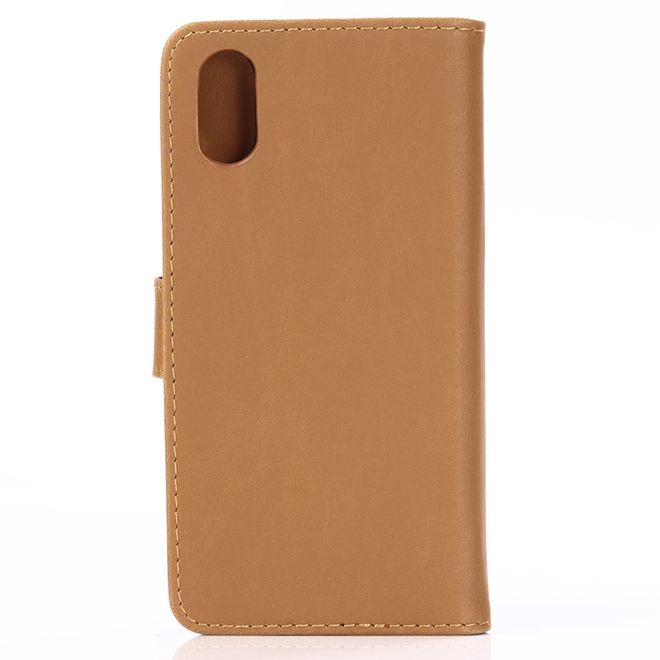 Xiaomi Mi 8 Pro Handyhülle - Crazy Horse IV Leder Bookcover Series - braun
