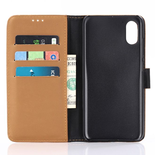 Xiaomi Mi 8 Pro Handyhülle - Crazy Horse IV Leder Bookcover Series - braun